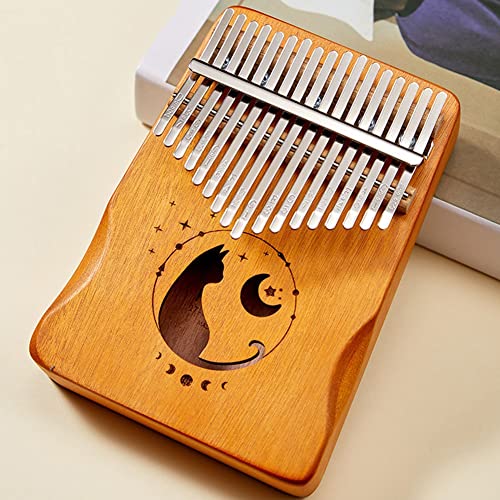 EIERFSKIOT Kalimba Instrument daumenklavier 17 Tasten Kalimba Mahagoni Daumenklavier Mini Finger Piano Instrument Kinder Stimmhammer(Color:A) von EIERFSKIOT