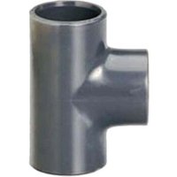 Druck-PVC-T-Stück - Zum Kleben - 90° - Durchmesser 20 mm - Innen- und Außengewinde - 39006Y von EIGENMARKE