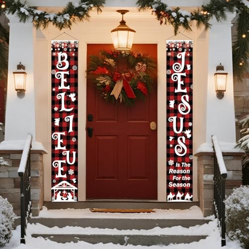 Weihnachts-Schneemann-Paar-Banner Weihnachts-Schneemann-Paar-Banner von EIGHTSTATES