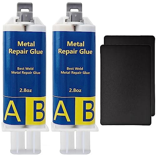 EIGTWEN Metallkleber, 160g Metallkleber Extra Stark, Flüssigmetall Hitzebeständig Geeignet für die Reparatur von Oberflächenrissen und -ausbrüchen in Metall, Edelstahl, Kunststoff, Holz, Keramik usw von EIGTWEN