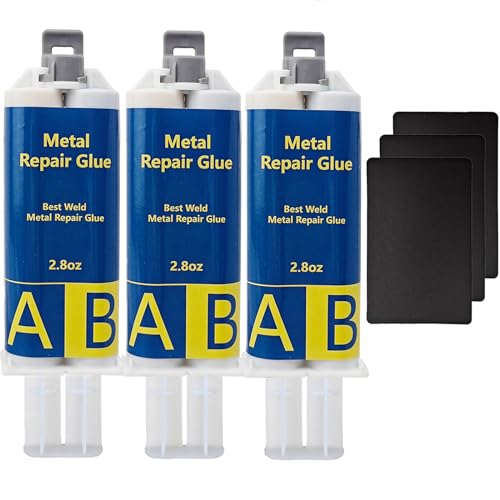 EIGTWEN Metallkleber, 240g Metallkleber Extra Stark, Flüssigmetall Hitzebeständig Geeignet für die Reparatur von Oberflächenrissen und -ausbrüchen in Metall, Edelstahl, Kunststoff, Holz, Keramik usw von EIGTWEN