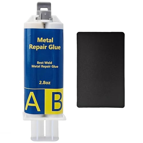 EIGTWEN Metallkleber, 80g Metallkleber Extra Stark, Flüssigmetall Hitzebeständig Geeignet für die Reparatur von Oberflächenrissen und -ausbrüchen in Metall, Edelstahl, Kunststoff, Holz, Keramik usw von EIGTWEN