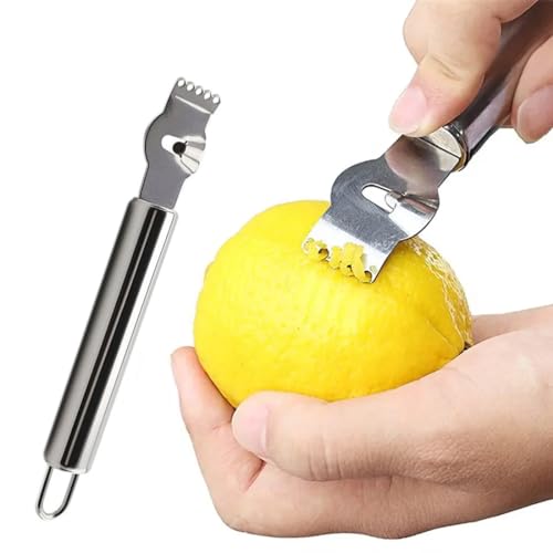 EIHI Zitronen Zester Schäler Zitronenreibe Professioneller Zitronen Zester mit Zimt Messer Edelstahl Zitronen Scheibe für Limetten Orangen Küchen Werkzeug EIHI Zitronen Zester Schäler Zitronenreibe Professioneller Zitronen Zester mit Zimt Messer Edelstahl Zitronen Scheibe für Limetten Orangen Küchen Werkzeug von EIHI