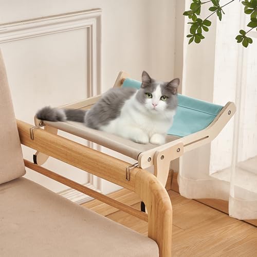 Fensterbank, Nachttisch, Stuhlrücken, Schublade Sitzstange für Katze, einfach zu montieren und zu verwenden Katzenbett, das Beste aus Raum, langlebig und stabil Katze Regal Bett von EIKADA