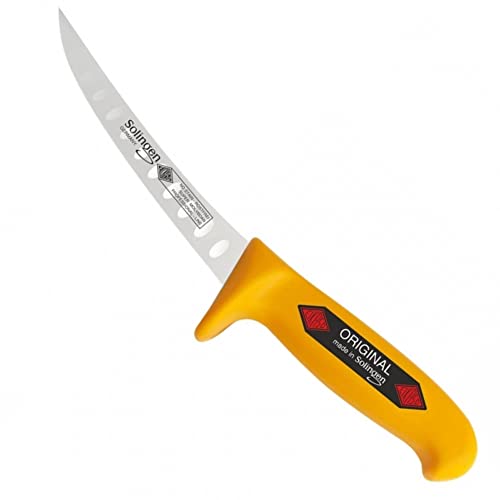 EIKASO 1021331-352 Ausbeinmesser Gebogen mit Kullen Profitect, 13cm Steif Klinge, 26cm Länge von EIKASO