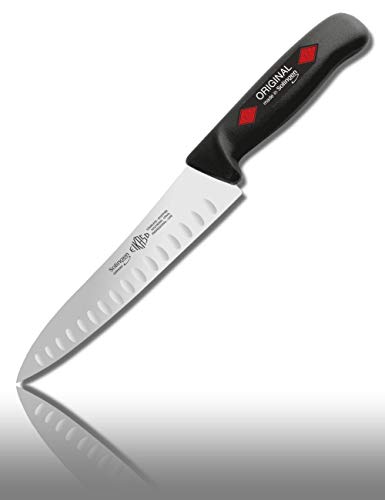 Solingen Eikaso Profi Messer (Allzweckmesser 19 cm mit Kullenschliff), geeignet als Imbissmesser, Fleischmesser, Allzweckmesser, Gemüsemesser & Kochmesser von EIKASO