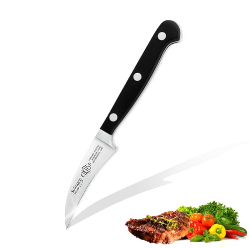 EIKASO Solingen Germany Schälmesser geschmiedet Küchenmessser - Obstmesser 7cm Klinge rostfrei aus Molybdänstahl 1.4116 Gemüsemesser mit scharfer Klinge 100% Made in Solingen EIKASO Solingen Germany Schälmesser geschmiedet Küchenmessser - Obstmesser 7cm Klinge rostfrei aus Molybdänstahl 1.4116 Gemüsemesser mit scharfer Klinge 100% Made in Solingen von EIKASO