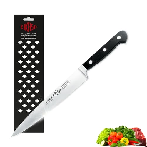 EIKASO Solingen Schinkenmesser geschmiedet 16cm Klinge aus Molybdänstahl 1.4116 Profi Küchenmesser Schlachtermesser Fleischmesser ergonomischer Griff EIKASO Solingen Schinkenmesser geschmiedet 16cm Klinge aus Molybdänstahl 1.4116 Profi Küchenmesser Schlachtermesser Fleischmesser ergonomischer Griff von EIKASO