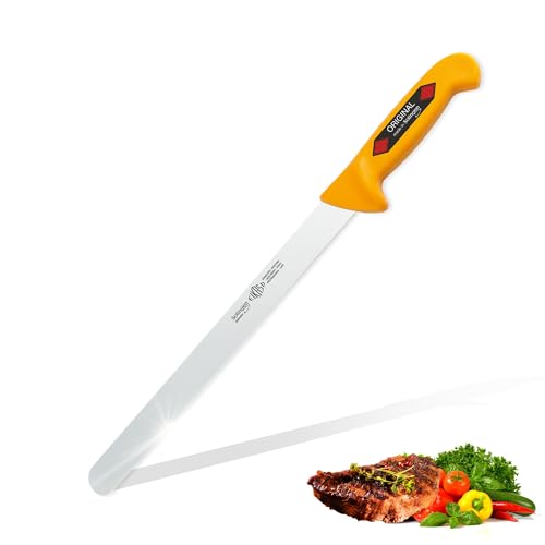 EIKASO Solingen Germany Aufschnitt/Salamimesser 45cm Schlachtermesser Metzgermesser extra lange Klinge aus Molybdänstahl 1.4116 | Für Fleisch Gemüse Obst EIKASO Solingen Germany Aufschnitt/Salamimesser 45cm Schlachtermesser Metzgermesser extra lange Klinge aus Molybdänstahl 1.4116 | Für Fleisch Gemüse Obst von EIKASO