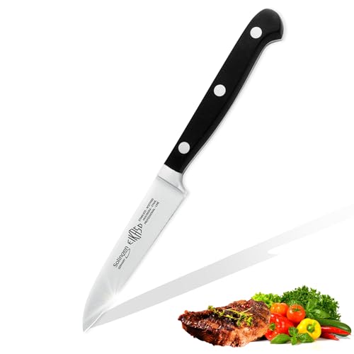 EIKASO Solingen Germany Gemüsemesser geschmiedet Küchenmessser 9cm Klinge rostfrei aus Molybdänstahl 1.4116 Obstmesser mit scharfer Klinge 100% Made in Solingen EIKASO Solingen Germany Gemüsemesser geschmiedet Küchenmessser 9cm Klinge rostfrei aus Molybdänstahl 1.4116 Obstmesser mit scharfer Klinge 100% Made in Solingen von EIKASO
