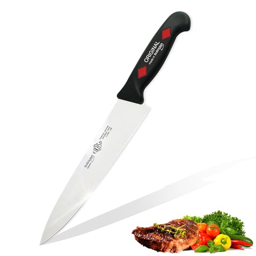 EIKASO Solingen Kochmesser 21cm Klingenlänge aus Molybdänstahl 1.4116 Fleischmesser Kochmesser Allzweckmesser hergestellt in Solingen Profi Küchenmesser von EIKASO