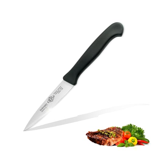 EIKASO Solingen Küchenmesser Mittelspitzklinge 10cm Klinge aus Molybdänstahl 1.4116 Haushalts Allzweckmesser geeignet für Obst Gemüse Kräuter mit ergonomischen Griff von EIKASO