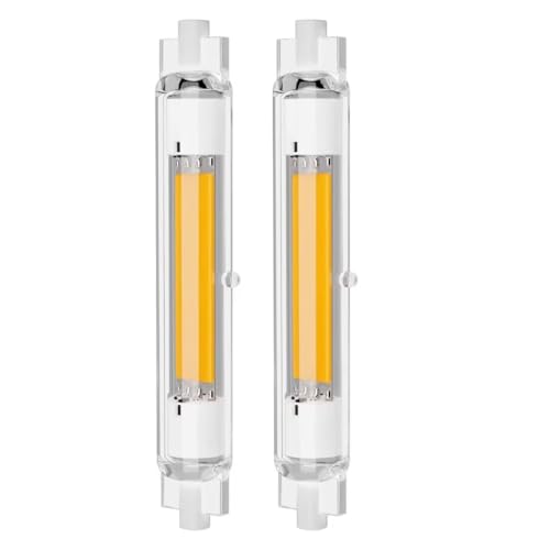 R7S LED 118mm Dimmbar 30w Birne, Neutralweiß 4000K, 3000LM, 30W R7S LED Lampen COB Glühbirne ersatz für 200W 300w J118mm Halogenstab, Kein Flackern, 2er Pack von EIMOPE
