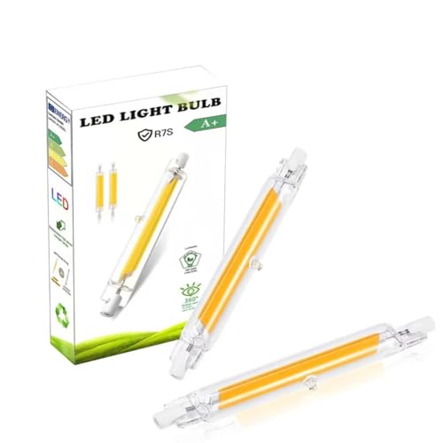 EIMOPE R7S LED 78mm 10W Dimmbar Birne, R7S LED 78mm Leuchtmittel, R7S LED 10W Glühbirne ersatz 80w 100w Halogenlampe, Warmweiß 3000K, 1000LM, Kein Flackern, 2er Pack EIMOPE R7S LED 78mm 10W Dimmbar Birne, R7S LED 78mm Leuchtmittel, R7S LED 10W Glühbirne ersatz 80w 100w Halogenlampe, Warmweiß 3000K, 1000LM, Kein Flackern, 2er Pack von EIMOPE
