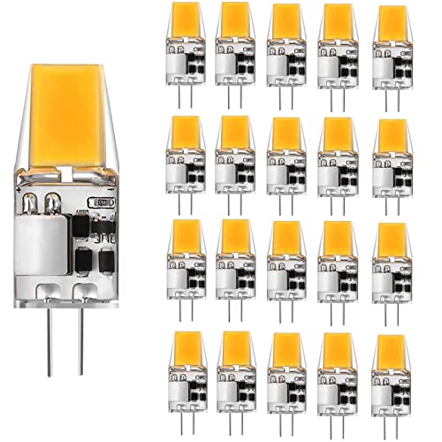 G4 LED Lampen Birnen, 5W G4 LED Leuchtmittel Ersatz für 50W Halogenlampen 6000K Kaltweiß, G4 LED Leuchtmittel Kein Flackern Nicht Dimmbar 360°Abstrahlwinkel LED Glühbirne,20er Pack von EIMOPE