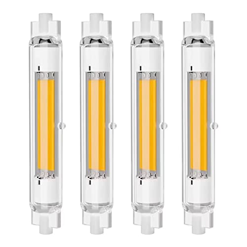 R7S LED 118mm 30W Dimmbar, R7S LED COB Glühbirnen, 30W R7S LED Stab Ersatz für 200W 300W Halogen Leuchtmittel, Neutralweiß 4000K, 3000LM,360° Abstrahlwinkel, Kein Flackern, 4er Pack von EIMOPE