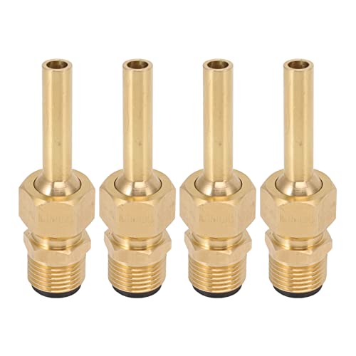 EIMSOAH 4 PCs Wasserbrunnendüsen, Reines Kupfer Großer Hexagonaler Direktstrahldüse, Männlicher Gewinde für Wasserlandschaftseffekt (G1/2) von EIMSOAH