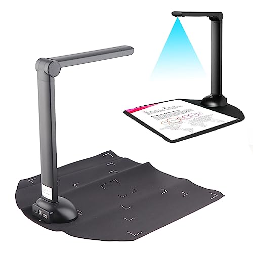 EIMSOAH Buchscanner, 10MP Multi -Language -OCR -Echtzeit -Projektion A3 Scannerkamera, Faltbare Tragbare USB -Dokumentscanner von EIMSOAH
