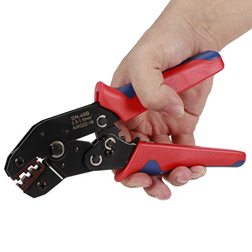 EIMSOAH Isolierte Crimping -Zange, Stahldraht -Crimper -Werkzeug mit 600pcs -Anschlüssen für Elektrische Anschlüsse in Geräten, Autos, Booten von EIMSOAH