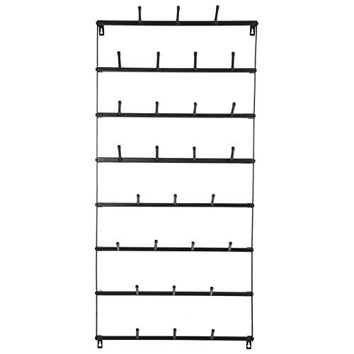 EIMSOAH Schmiedeeisen -Tee -Tassen -Rack, Wandmontage Kaffeetasse Aufbewahrungsdisplay Organizer Schwarz für Heimküche (Achte Etage) von EIMSOAH