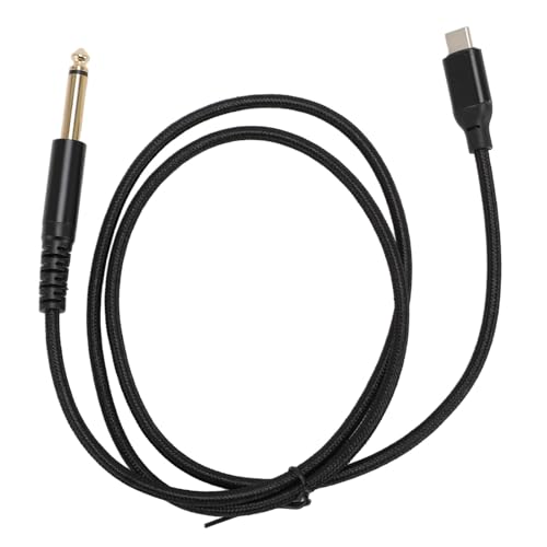 EIMSOAH USB C -zu TS -Kabel 6,35 Mm 1/4 Zoll TS Sound Cable, Hi Fi Soundqualität, Stecker und Spiele Audioaufnahme -Bass -Gitarrenadapter mit Nylongeflecht, Einfache Verbindung zu PC (2m) von EIMSOAH