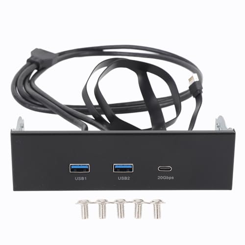 EIMSOAH USB -Frontplatte Hub, Gen2x2 USB A Typ C 3 Ports 5,25 Zoll 19 Pin 20 Gbit/S Optische Antriebserweiterung, Multi -Ports Front Hub für PC -Computer EIMSOAH USB -Frontplatte Hub, Gen2x2 USB A Typ C 3 Ports 5,25 Zoll 19 Pin 20 Gbit/S Optische Antriebserweiterung, Multi -Ports Front Hub für PC -Computer von EIMSOAH
