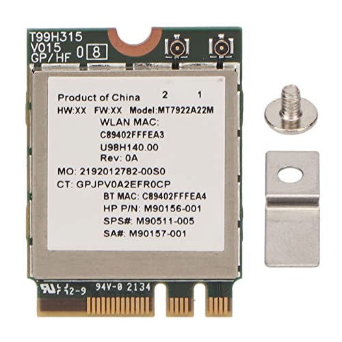 EIMSOAH WiFi 6e Wireless Network Card, 2,4G 5G 802.11ax M.2 NGFF Bluetooth 5.2 Netzwerkadapter, 2400 Mbit/S Gigabit Hochgeschwindigkeits -NIC -Adapter für Laptop EIMSOAH WiFi 6e Wireless Network Card, 2,4G 5G 802.11ax M.2 NGFF Bluetooth 5.2 Netzwerkadapter, 2400 Mbit/S Gigabit Hochgeschwindigkeits -NIC -Adapter für Laptop von EIMSOAH