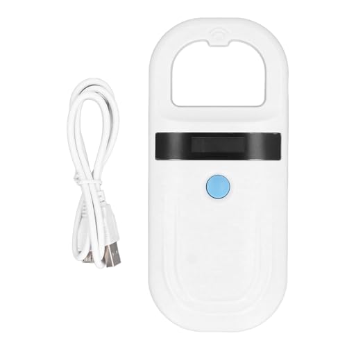 Haustier ID Leser, Wiederaufladbare Haustier Microchip Scanner Haustier Chip ID Scanner Tier Handheld Leser Haustier Tag Anzeige für ISO 11784/11785, FDX-B und EMID, Haustier Tag Scanner für Tier von EIMSOAH