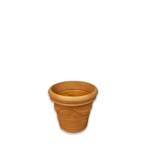 Design-Pflanztopf ROM in der Farbe Impruneta aus Kunststoff | Durchmesser von 40 bis 90 cm (Farbe: Impruneta, Größe F40) | Höhe: 32,5 cm von EINE MARKE VON ES-TEAM WWW.MEIN-PFLANZTOPF.DE