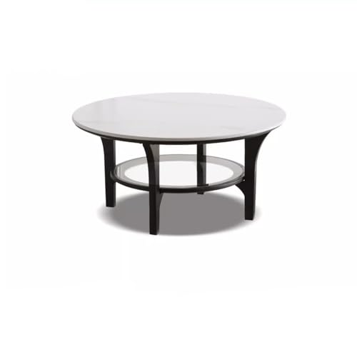 EINES Couchtisch Massivholz Couchtisch Nordic Wohnzimmer Sofa Seitenaufbewahrung Schiefer Tee Schwarz Haushalt Rund von EINES