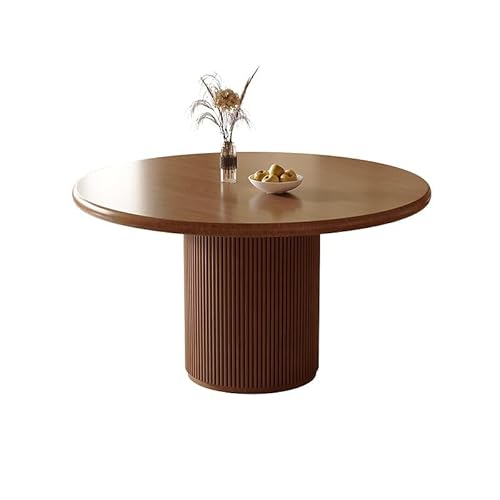 EINES Küchentisch Massivholz Esstisch Hotel Römische Säule Runde Cafe Home Küche(130cm) von EINES