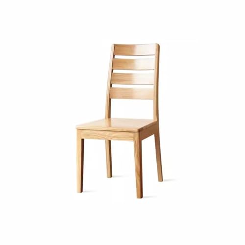 EINES Schreibtischstuhl Armlehnenloser Massivholz-Küchen-Esszimmerstuhl, Massivholzfarbener Schminkstuhl, geeignet for Schlafzimmer, Küche und Wohnzimmer Spielstuhl von EINES