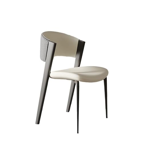 EINES Schreibtischstuhl Einfacher moderner Esszimmerstuhl, Leichter Luxusstuhl, Stuhl mit Rückenlehne for Zuhause, nordischer Esstischstuhl, Café-Freizeitstuhl Spielstuhl(A) von EINES
