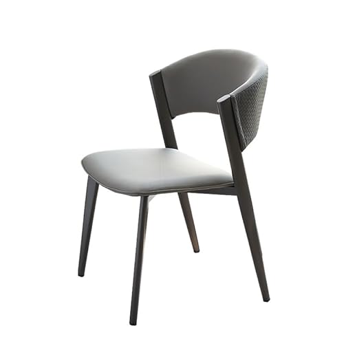 EINES Schreibtischstuhl Einfacher moderner Esszimmerstuhl, Leichter Luxusstuhl, Stuhl mit Rückenlehne for Zuhause, nordischer Esstischstuhl, Café-Freizeitstuhl Spielstuhl(B) von EINES