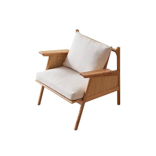 EINES Schreibtischstuhl Holzsofastuhl Balkon Einzelliegesessel Home Leisure Rattanstuhl Spielstuhl von EINES