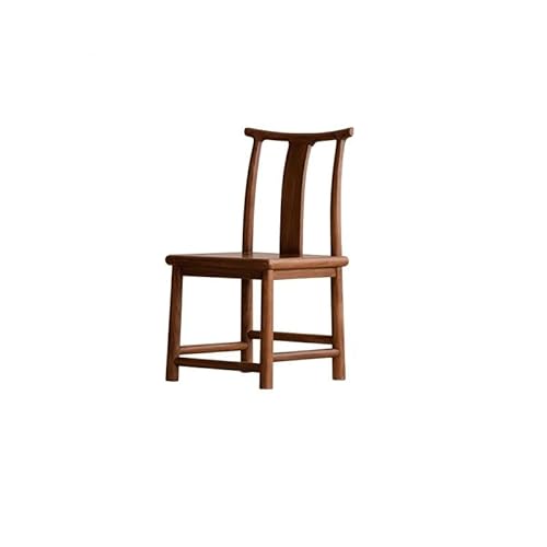 EINES Schreibtischstuhl Kleiner Holzhocker mit Rückenlehne, chinesischer Stil, Balkon, Wohnzimmer, moderner Esszimmerstuhl Spielstuhl von EINES