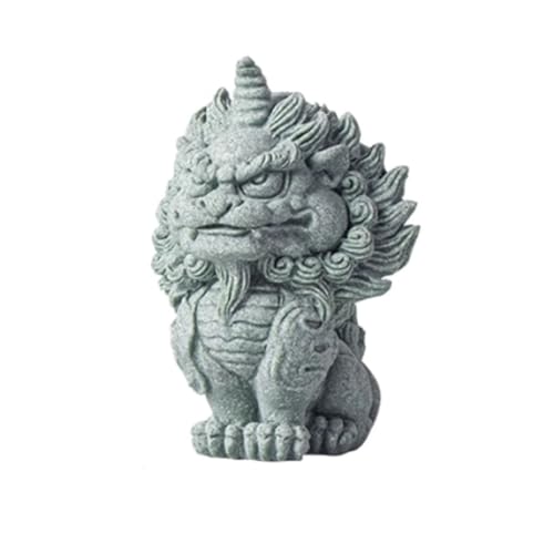 Handgemachte Statue Tee-Haustier Wohnzimmer Desktop Sandstein Einhorn Tee Pet Ornamente Kreative Home Aquarium Landschaftsdekorationen Tee Tisch Zubehör für Haustiere von EINES