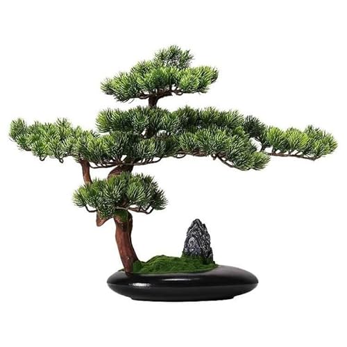 Künstlicher Bonsai-Baum Simulation der einladenden Kiefern-Bonsai-Wohnzimmerdekoration, kreative Bürolandschaft, chinesische Simulationsbaum-Pflanzenornamente Künstliches Pflanzengrün-Dekor für den Sc Künstlicher Bonsai-Baum Simulation der einladenden Kiefern-Bonsai-Wohnzimmerdekoration, kreative Bürolandschaft, chinesische Simulationsbaum-Pflanzenornamente Künstliches Pflanzengrün-Dekor für den Sc von EINES
