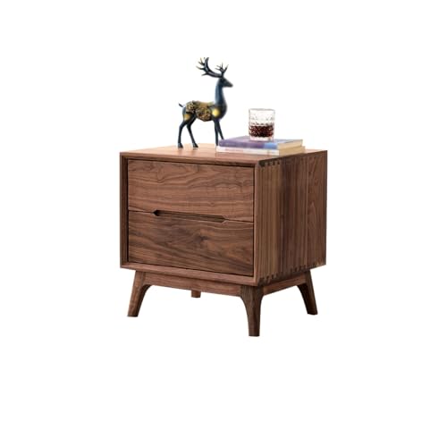 Nachtkästchen 48x40x50cm Nussbaum Nachttisch, einfache Schlafzimmer Aufbewahrungsmöbel, Wohnzimmer Sofa Beistelltisch Nachtkästchen 48x40x50cm Nussbaum Nachttisch, einfache Schlafzimmer Aufbewahrungsmöbel, Wohnzimmer Sofa Beistelltisch von EINES
