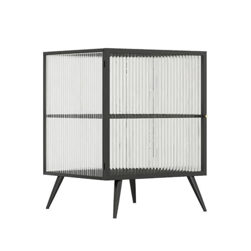 Nachttische Nachttisch Modern Minimalistisch Kleine Wohnung B&B Wohnzimmer Sofa Aufbewahrungsschrank Schlafzimmer Glas Nachttisch Nachttisch Beistelltisch (B) von EINES
