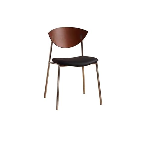 Schreibtischstuhl Massivholz Esszimmerstuhl Licht Luxus Freizeit Café Esstisch Stuhl Eisen Rückenlehne Stuhl Spielstuhl(A) von EINES
