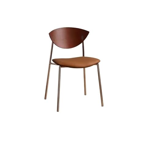 Schreibtischstuhl Massivholz Esszimmerstuhl Licht Luxus Freizeit Café Esstisch Stuhl Eisen Rückenlehne Stuhl Spielstuhl(B) von EINES