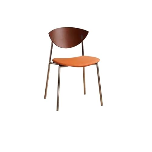 Schreibtischstuhl Massivholz Esszimmerstuhl Licht Luxus Freizeit Café Esstisch Stuhl Eisen Rückenlehne Stuhl Spielstuhl(C) von EINES