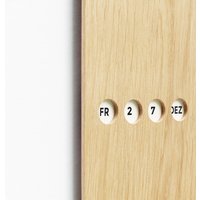 Ewiger Kalender, Eiche Massiv von EINFACHDESIGN