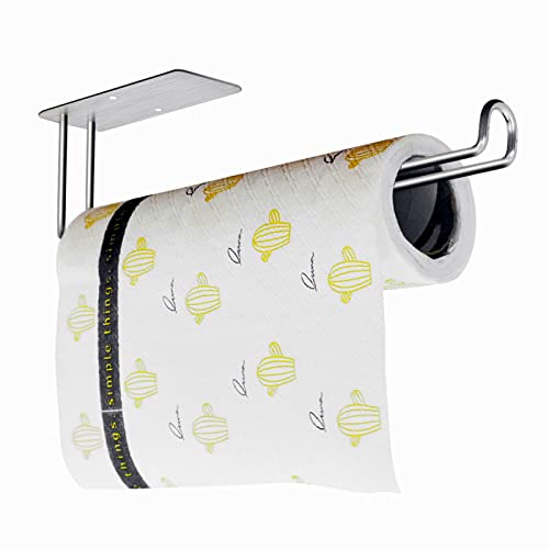 Küchenrollenhalter Edelstahl ohne Bohren, Einfagood Küchenpapierhalter Wandmontage mit Selbstklebendem Klebepad von EINFAGOOD