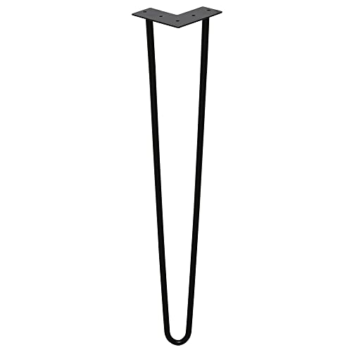 Einfeben 4X Haarnadel Tischbeine Hairpin Legs 2-Stange 40cm Möbelfüße Metall Tischkufen Tischgestell Haarnadelbeine Möbelbein Austauschbare für Esstisch Bein von Einfeben