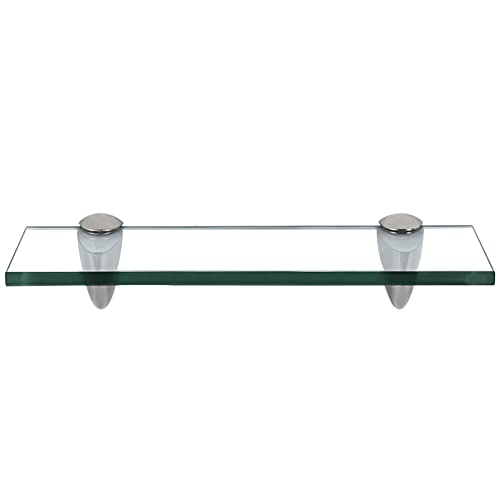 Einfeben Glasregal Wandregal Klarglas, Glasregal mit 8mm ESG Sicherheitsglas und Halterung, perfekt geeignet als Duschregal/Badablage/Glasablage für Bad, Küchen,Balkon, Verschiedene Größen (30x10 cm) Einfeben Glasregal Wandregal Klarglas, Glasregal mit 8mm ESG Sicherheitsglas und Halterung, perfekt geeignet als Duschregal/Badablage/Glasablage für Bad, Küchen,Balkon, Verschiedene Größen (30x10 cm) von Einfeben