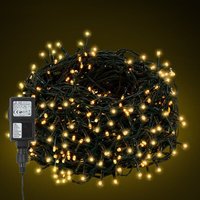 SWANEW 10M 100 LED Lichterkette für Weihnachtsbaum, Warmweiße dunkelgrün Kupferdraht mit 8 Programmen LEDs für innen und außen IP44 von EINFEBEN