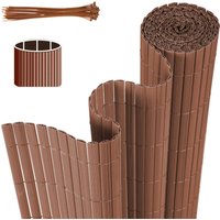 SWANEW Sichtschutzmatte PVC Sichtschutzzaun Braun Windschutz fur Garten Balkon und Terrasse 120x300cm SWANEW Sichtschutzmatte PVC Sichtschutzzaun Braun Windschutz fur Garten Balkon und Terrasse 120x300cm von EINFEBEN
