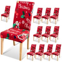 SWANEW Weihnachten Stuhlhussen 12er Set,Stretch Abnehmbare Waschbar Stuhlbezug für Esszimmerstühle,Stretch Stuhl Mit Gummiband für Esszimmer SWANEW Weihnachten Stuhlhussen 12er Set,Stretch Abnehmbare Waschbar Stuhlbezug für Esszimmerstühle,Stretch Stuhl Mit Gummiband für Esszimmer von EINFEBEN